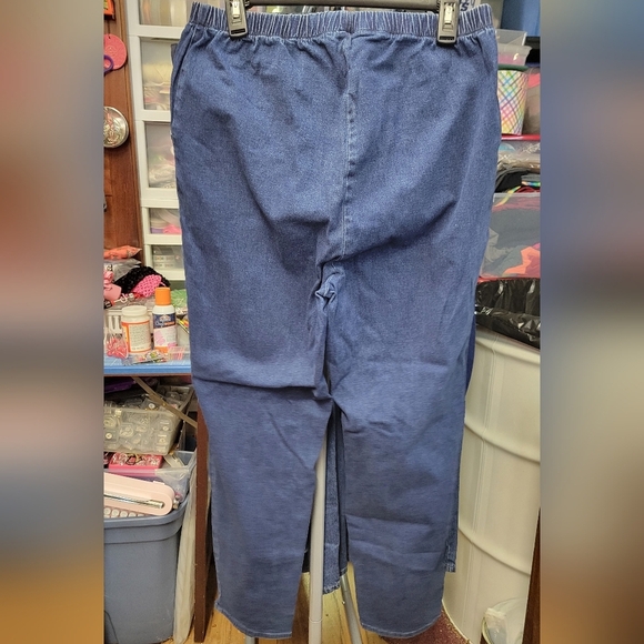 Faded Glory Blue Denim 28" Inseam 18/20 Average Stretch Elastic 32" Waist - Picture 4 of 5